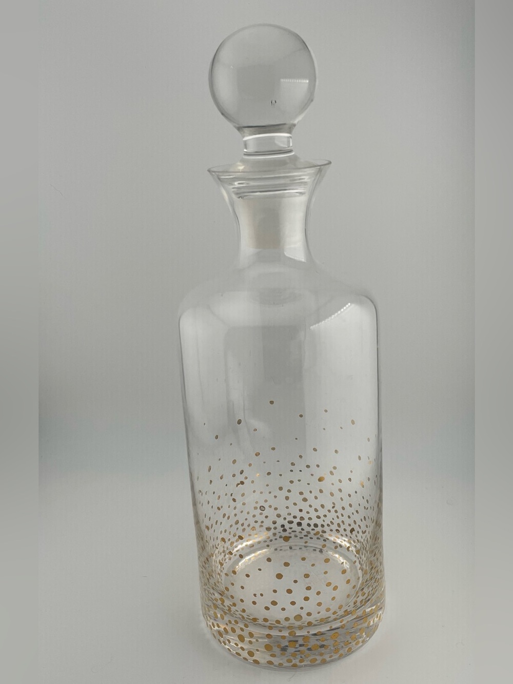 Fitz and Floyd Luster Glass DecanterW/ Stopper